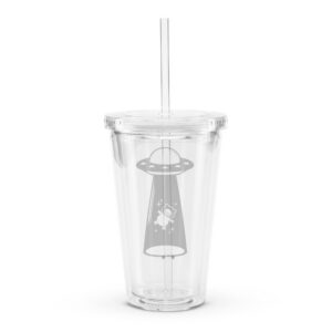 Clear plastic tumbler